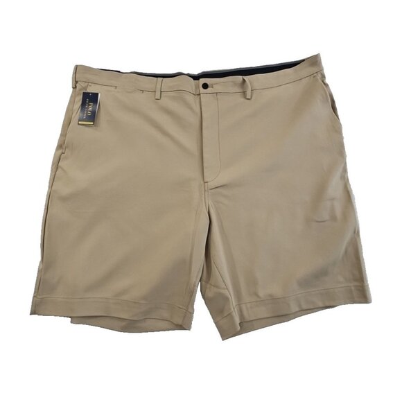 NEW Polo Ralph Lauren Performance Shorts Men's 50B Khaki 9" Inseam NWT Golf Luxe - Picture 1 of 15